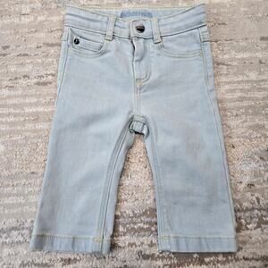Jacadi Paris Baby Denim Jeans Straight Leg Light Wash 6 Month Girls